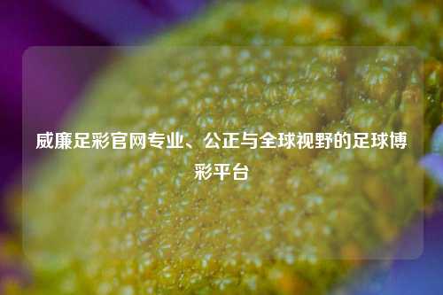 威廉足彩官网专业、公正与全球视野的足球博彩平台