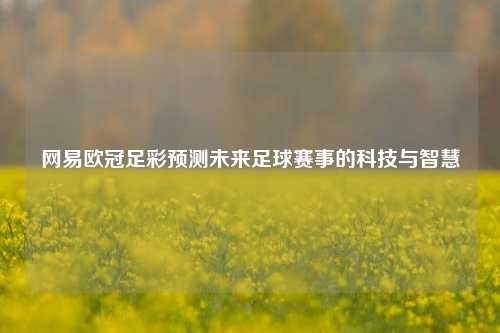 网易欧冠足彩预测未来足球赛事的科技与智慧