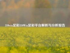 310win足彩310Win足彩平台解析与分析报告