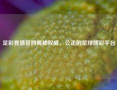 足彩竟猜官网揭秘权威、公正的足球博彩平台