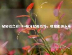 足彩胜负彩18140推介把握胜算，稳稳把握未来