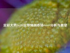 足彩大势16183足球预测市场——分析与展望