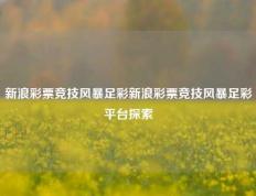 新浪彩票竞技风暴足彩新浪彩票竞技风暴足彩平台探索