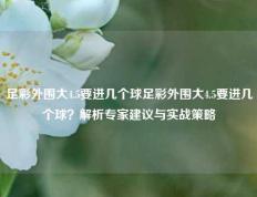 足彩外围大4.5要进几个球足彩外围大4.5要进几个球？解析专家建议与实战策略