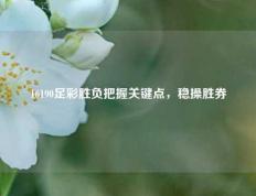 16190足彩胜负把握关键点，稳操胜券