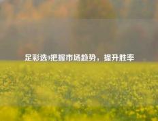 足彩选9把握市场趋势，提升胜率