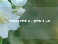 足彩16108把握机遇，享受投注乐趣