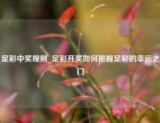 足彩中奖规则_足彩开奖如何把握足彩的幸运之门