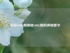 足彩18085期揭秘18085期的神秘数字