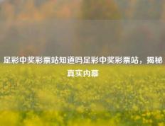 足彩中奖彩票站知道吗足彩中奖彩票站，揭秘真实内幕