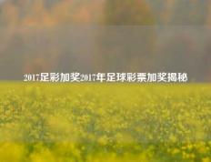 2017足彩加奖2017年足球彩票加奖揭秘