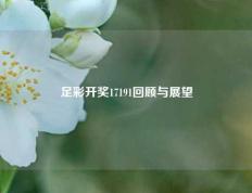 足彩开奖17191回顾与展望
