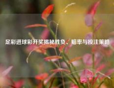足彩进球彩开奖揭秘胜负、赔率与投注策略