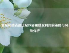 靠足彩赚钱通过足球彩票赚取利润的策略与风险分析