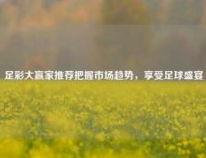足彩大赢家推荐把握市场趋势，享受足球盛宴