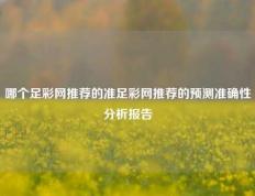 哪个足彩网推荐的准足彩网推荐的预测准确性分析报告