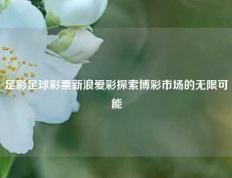 足彩足球彩票新浪爱彩探索博彩市场的无限可能