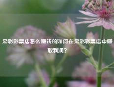 足彩彩票店怎么赚钱的如何在足彩彩票店中赚取利润？