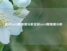 足彩16143期预测分析足彩16143期预测分析