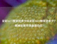 足彩16171期奖池多少钱足彩16171期奖池多少？揭秘彩票市场最新动态