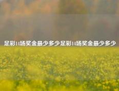 足彩14场奖金最少多少足彩14场奖金最少多少
