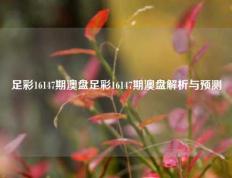足彩16147期澳盘足彩16147期澳盘解析与预测