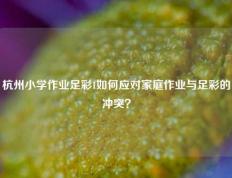 杭州小学作业足彩1如何应对家庭作业与足彩的冲突？