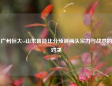 广州恒大vs山东鲁能比分预测两队实力与战术的对决