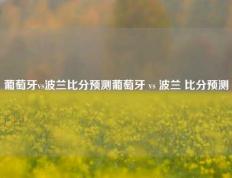 葡萄牙vs波兰比分预测葡萄牙 vs 波兰 比分预测