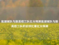 盐湖城队与新英格兰队比分预测盐湖城队与新英格兰队的足球比赛比分预测