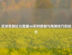足球竞猜比分直播500实时数据与预测技巧的结合
