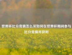 世界杯比分竞猜怎么买如何在世界杯期间参与比分竞猜并获利