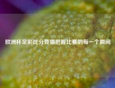 欧洲杯足彩比分竞猜把握比赛的每一个瞬间