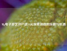 Mg电子游艺开户送11元探索游戏的乐趣与机遇