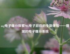 mg电子爆分探索MG电子游戏的全新体验——魔域的电子爆分系统