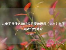 mg电子是什么游戏公司魔兽世界（MGM）电子游戏公司简介