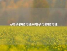 ag电子神秘飞碟AG电子与神秘飞碟