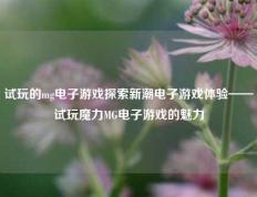 试玩的mg电子游戏探索新潮电子游戏体验——试玩魔力MG电子游戏的魅力