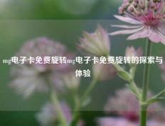 mg电子卡免费旋转mg电子卡免费旋转的探索与体验