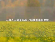 ag真人xin电子Xin电子科技的未来愿景