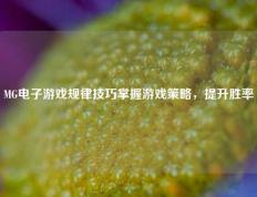 MG电子游戏规律技巧掌握游戏策略，提升胜率