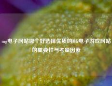 mg电子网站哪个好选择优质的MG电子游戏网站的重要性与考量因素