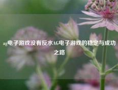 ag电子游戏没有反水AG电子游戏的稳定与成功之路
