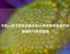 手机mg电子游戏必赢手机MG电子游戏必赢的全面解析与使用指南