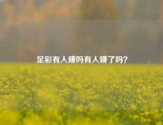 足彩有人赚吗有人赚了吗？