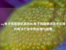 mg电子线路测试高效MG电子线路测试技术在现代电子产业中的应用与前景