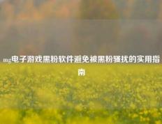 mg电子游戏黑粉软件避免被黑粉骚扰的实用指南