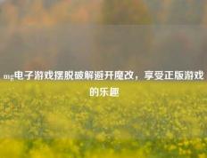 mg电子游戏摆脱破解避开魔改，享受正版游戏的乐趣