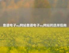 靠谱电子mg网站靠谱电子mg网站的选择指南