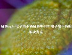名爵mg3sw电子扇不转名爵MG3 SW 电子扇不转的解决办法